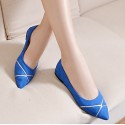 Women's Shoes Flat Heel Pointed Toe/Closed Toe Flats Casual Black/Blue/Pink