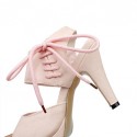 Women's Shoes Heel Heels / Peep Toe / Platform Sandals / Heels Outdoor / Dress / Casual Black / Pink / Beige