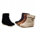 Women's Fall / Winter Round Toe / Fashion Boots Dress Flat Heel Tassel Black / Brown / Yellow / Beige