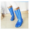 Women's Spring / Summer / Fall / Winter Rain Boots Silicone Outdoor Low Heel Blue / Yellow / Pink / Red