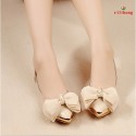 Women's Spring / Summer / Fall Pointed Toe / Closed Toe / Comfort Glitter / Leatherette Casual Flat Heel Pink / Beige