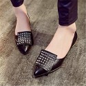 Women's Flats Summer Comfort / Closed Toe PU Casual Flat Heel Others Black / Yellow / White